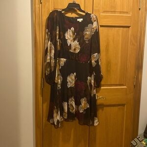 Black cream and purple Calvin Klein dress. Never worn only tried on.